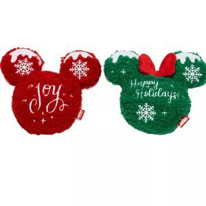 Mickey Mouse 2-pk. Joy & Happy Holidays Plush Pet Toys